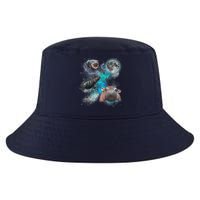Moo Deng Three Moo Deng Moon Funny Hippo Universe Galaxy Cool Comfort Performance Bucket Hat