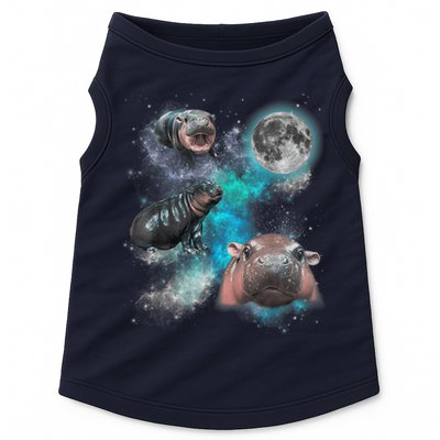 Moo Deng Three Moo Deng Moon Funny Hippo Universe Galaxy Doggie Tank
