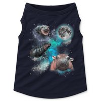 Moo Deng Three Moo Deng Moon Funny Hippo Universe Galaxy Doggie Tank