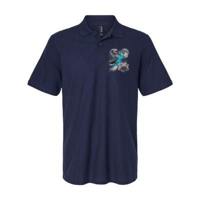 Moo Deng Three Moo Deng Moon Funny Hippo Universe Galaxy Polo