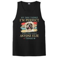 My Dog Thinks I'm Perfect Shih Tzu Puppy Face Shitzu Gifts PosiCharge Competitor Tank