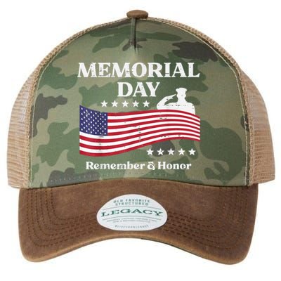 Memorial Day Usa Flag Remember Honor Patriot Legacy Tie Dye Trucker Hat