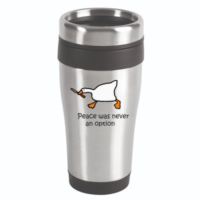 Murder Duck Untitled Duck Game Duck With Knife Meme 16oz Travel Tumbler