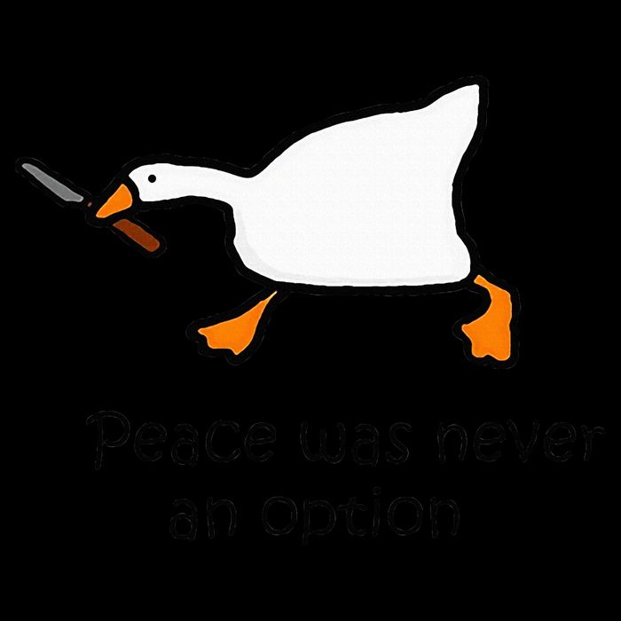 Murder Duck Untitled Duck Game Duck With Knife Meme 16oz Travel Tumbler