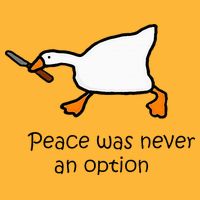 Murder Duck Untitled Duck Game Duck With Knife Meme Sustainable Knit Beanie