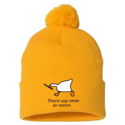 Murder Duck Untitled Duck Game Duck With Knife Meme Pom Pom 12in Knit Beanie