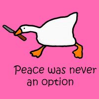 Murder Duck Untitled Duck Game Duck With Knife Meme Stripe Pom Pom Beanie