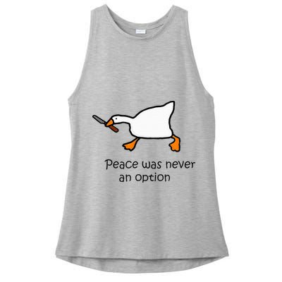 Murder Duck Untitled Duck Game Duck With Knife Meme Ladies PosiCharge Tri-Blend Wicking Tank