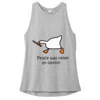 Murder Duck Untitled Duck Game Duck With Knife Meme Ladies PosiCharge Tri-Blend Wicking Tank
