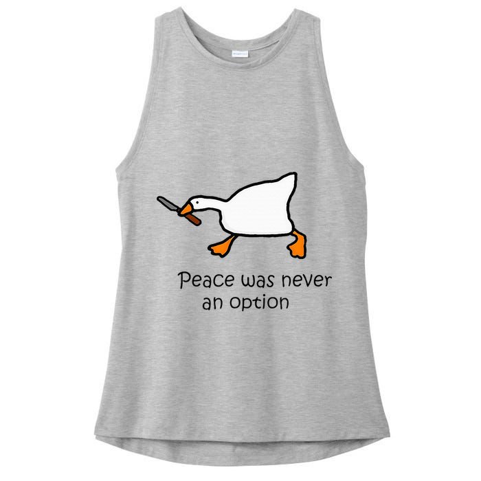 Murder Duck Untitled Duck Game Duck With Knife Meme Ladies PosiCharge Tri-Blend Wicking Tank