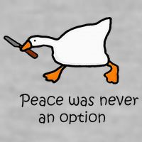 Murder Duck Untitled Duck Game Duck With Knife Meme Ladies PosiCharge Tri-Blend Wicking Tank