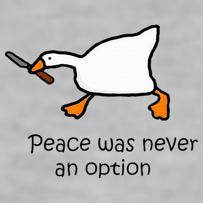 Murder Duck Untitled Duck Game Duck With Knife Meme Ladies PosiCharge Tri-Blend Wicking Tank
