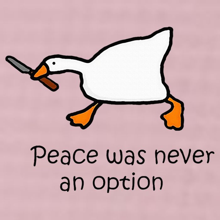 Murder Duck Untitled Duck Game Duck With Knife Meme 25L Jumbo Tote