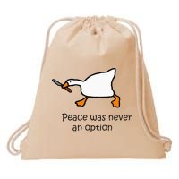 Murder Duck Untitled Duck Game Duck With Knife Meme Drawstring Bag