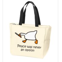 Murder Duck Untitled Duck Game Duck With Knife Meme Zip Tote Bag