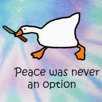 Murder Duck Untitled Duck Game Duck With Knife Meme Legacy Tie Dye Trucker Hat