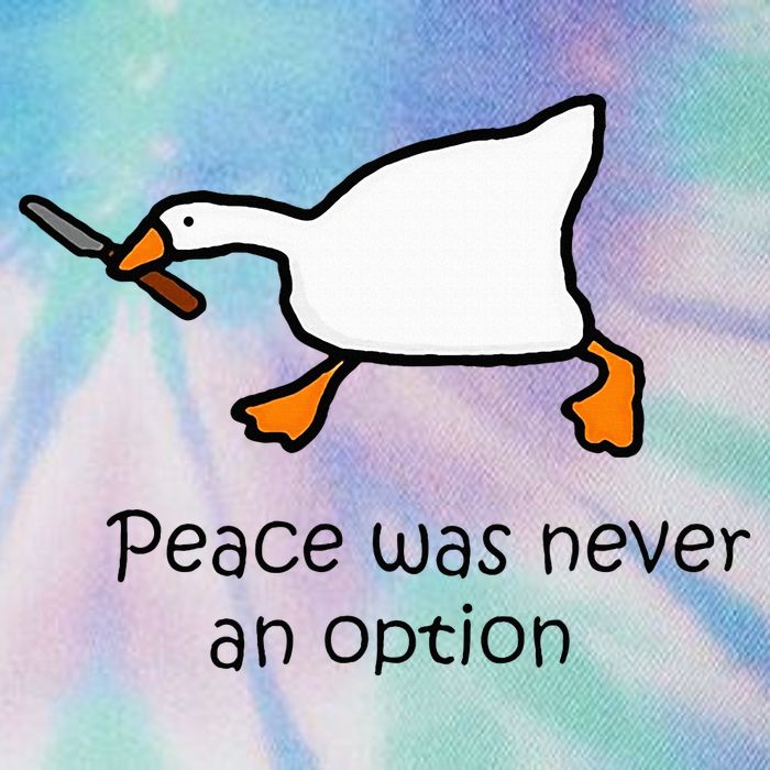 Murder Duck Untitled Duck Game Duck With Knife Meme Legacy Tie Dye Trucker Hat