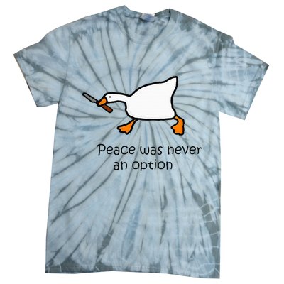 Murder Duck Untitled Duck Game Duck With Knife Meme Tie-Dye T-Shirt