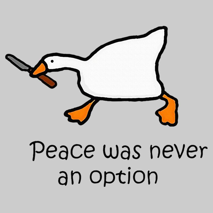 Murder Duck Untitled Duck Game Duck With Knife Meme Tie-Dye T-Shirt