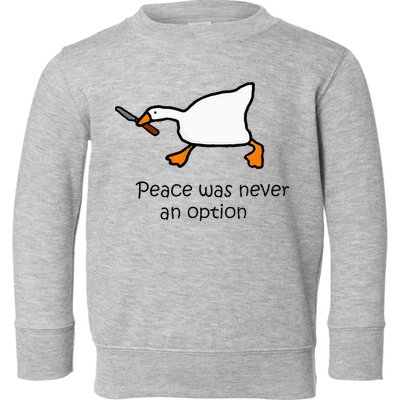 Murder Duck Untitled Duck Game Duck With Knife Meme Toddler Sweatshirt