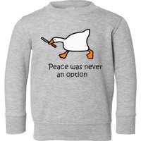 Murder Duck Untitled Duck Game Duck With Knife Meme Toddler Sweatshirt