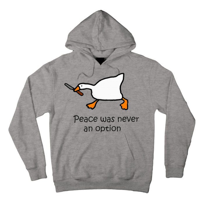 Murder Duck Untitled Duck Game Duck With Knife Meme Tall Hoodie