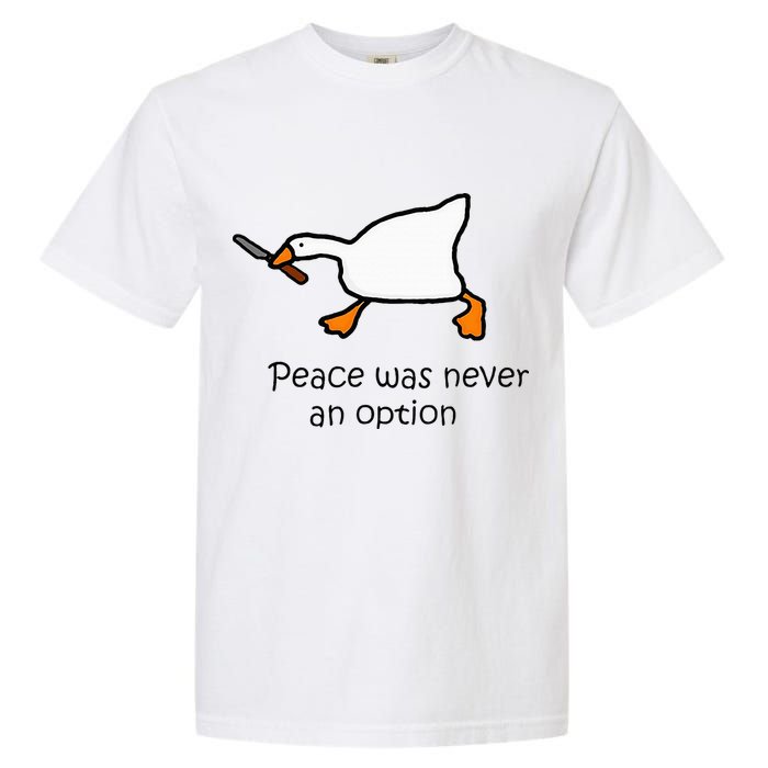 Murder Duck Untitled Duck Game Duck With Knife Meme Garment-Dyed Heavyweight T-Shirt