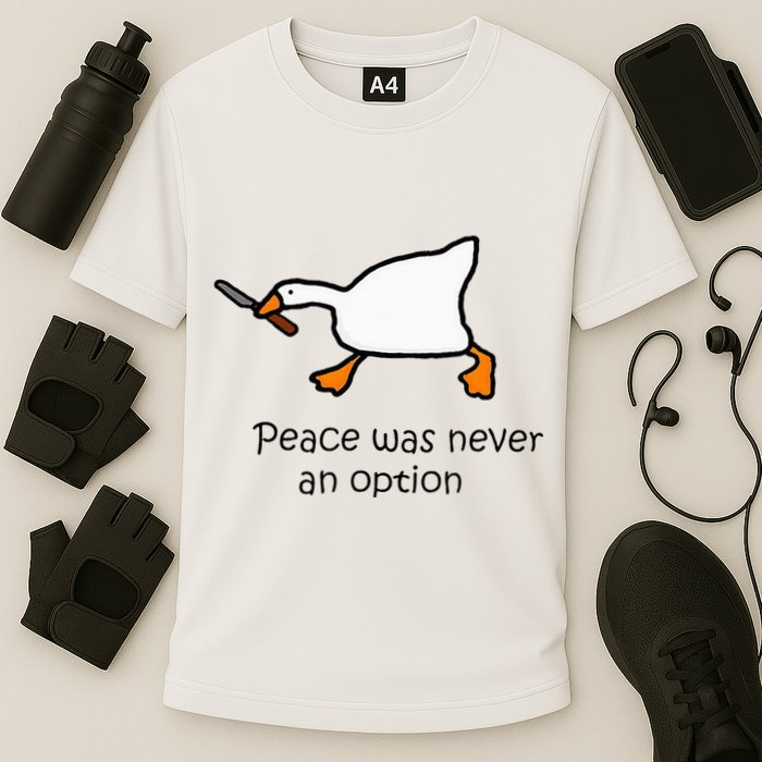 Murder Duck Untitled Duck Game Duck With Knife Meme Performance Shirt