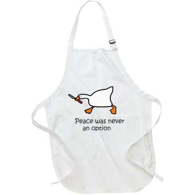 Murder Duck Untitled Duck Game Duck With Knife Meme Full-Length Apron With Pockets
