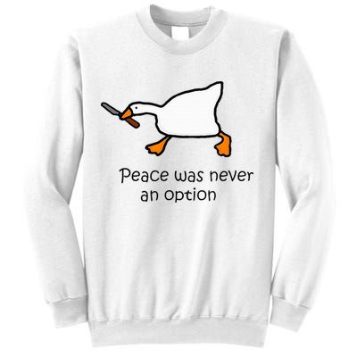 Murder Duck Untitled Duck Game Duck With Knife Meme Sweatshirt