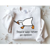 Murder Duck Untitled Duck Game Duck With Knife Meme Sweatshirt