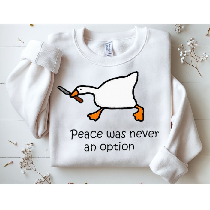 Murder Duck Untitled Duck Game Duck With Knife Meme Sweatshirt