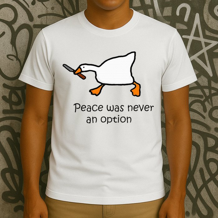 Murder Duck Untitled Duck Game Duck With Knife Meme T-Shirt