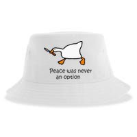 Murder Duck Untitled Duck Game Duck With Knife Meme Sustainable Bucket Hat