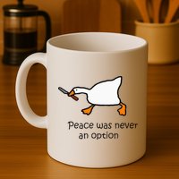 Murder Duck Untitled Duck Game Duck With Knife Meme Mug