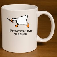 Murder Duck Untitled Duck Game Duck With Knife Meme 11oz C Handle Ceramic Mug