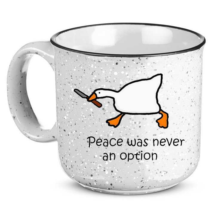 Murder Duck Untitled Duck Game Duck With Knife Meme 15oz Campfire Ceramic Mug