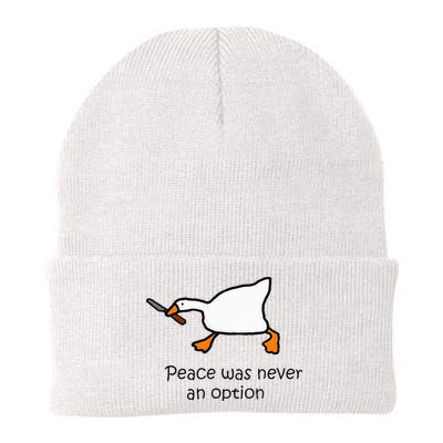 Murder Duck Untitled Duck Game Duck With Knife Meme Beanie
