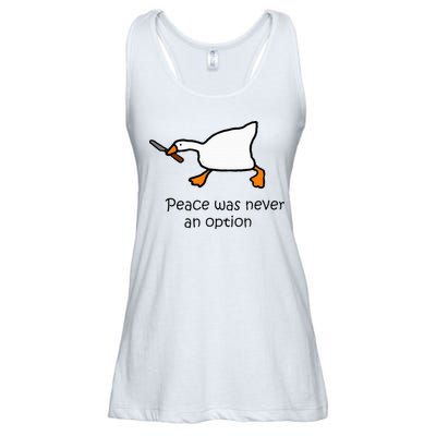 Murder Duck Untitled Duck Game Duck With Knife Meme Ladies Essential Flowy Tank