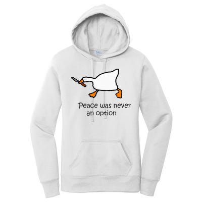Murder Duck Untitled Duck Game Duck With Knife Meme Women's Pullover Hoodie