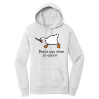 Murder Duck Untitled Duck Game Duck With Knife Meme Women's Pullover Hoodie