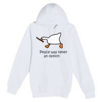 Murder Duck Untitled Duck Game Duck With Knife Meme Premium Pullover Hoodie