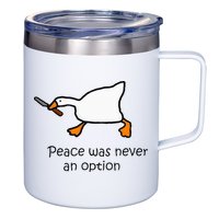 Murder Duck Untitled Duck Game Duck With Knife Meme 12oz Stainless Steel Coffee Mug