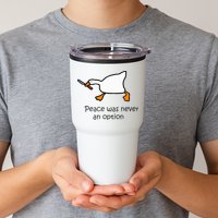 Murder Duck Untitled Duck Game Duck With Knife Meme Tumbler