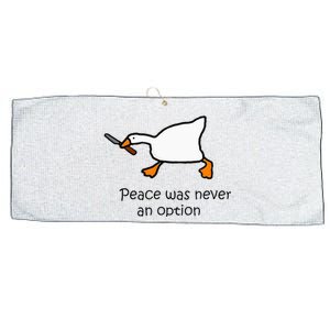 Murder Duck Untitled Duck Game Duck With Knife Meme Large Microfiber Waffle Golf Towel