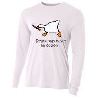 Murder Duck Untitled Duck Game Duck With Knife Meme Cooling Performance Long Sleeve Crew