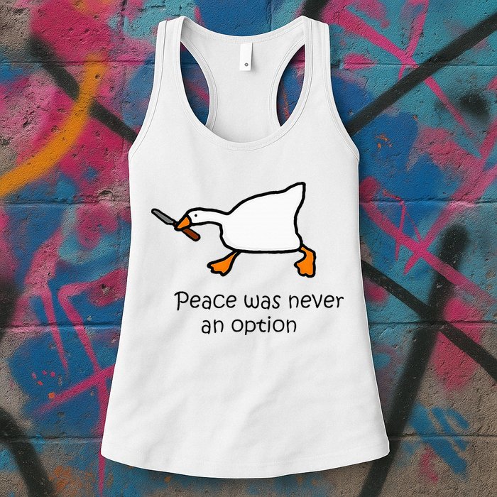 Murder Duck Untitled Duck Game Duck With Knife Meme Womens Tank Top