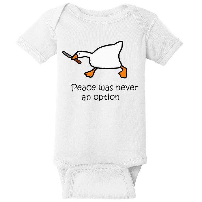 Murder Duck Untitled Duck Game Duck With Knife Meme Baby Bodysuit