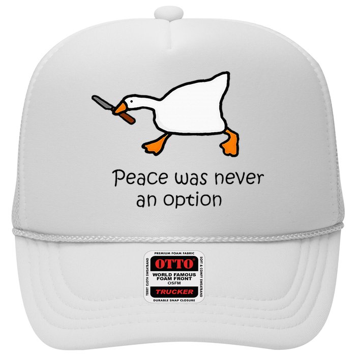 Murder Duck Untitled Duck Game Duck With Knife Meme Trucker Hat