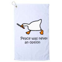 Murder Duck Untitled Duck Game Duck With Knife Meme Platinum Collection Golf Towel